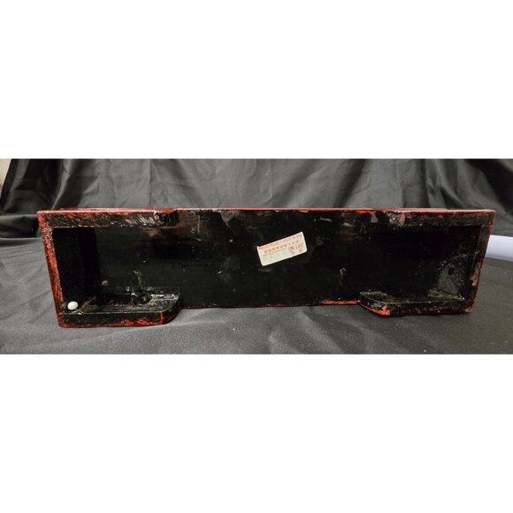 Vintage Chinese Panda Bamboo Diorama In Glass Case With Wooden Stand - Picture 7 of 8